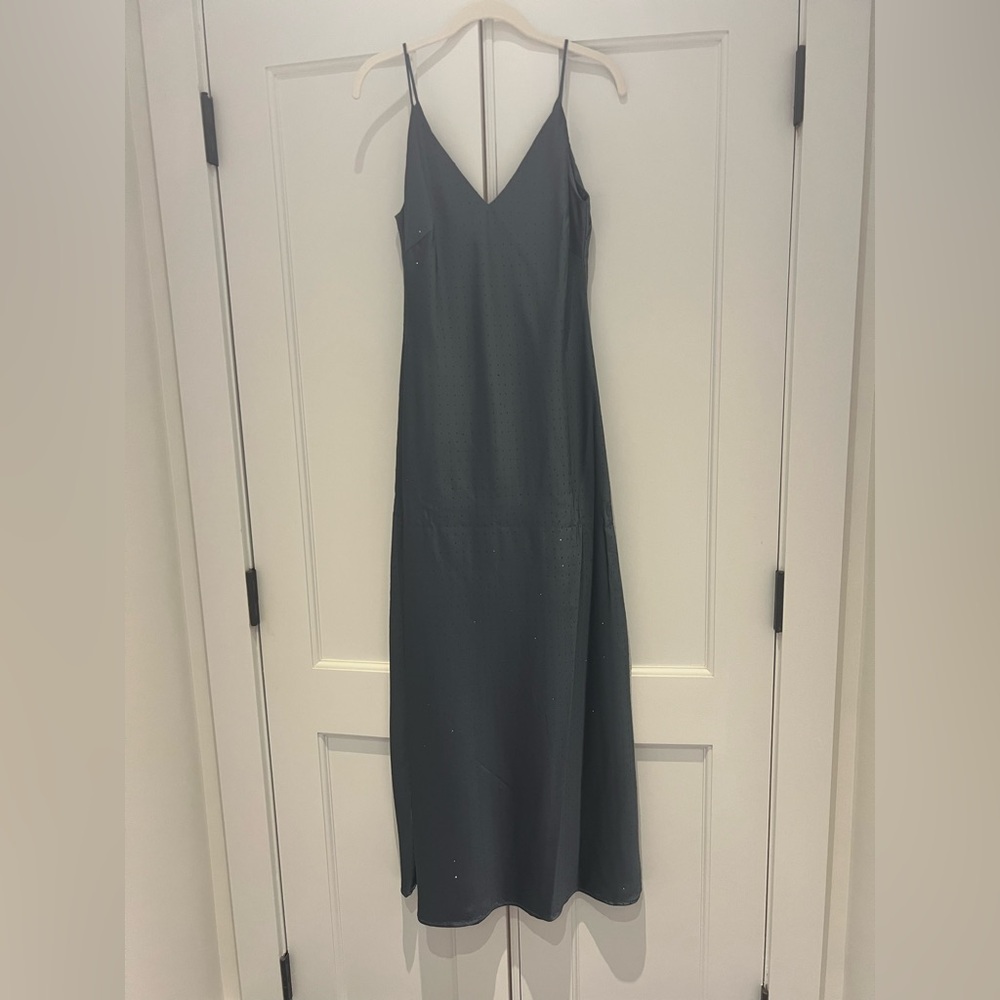 Classic Black Slip Dress with Spaghetti Straps